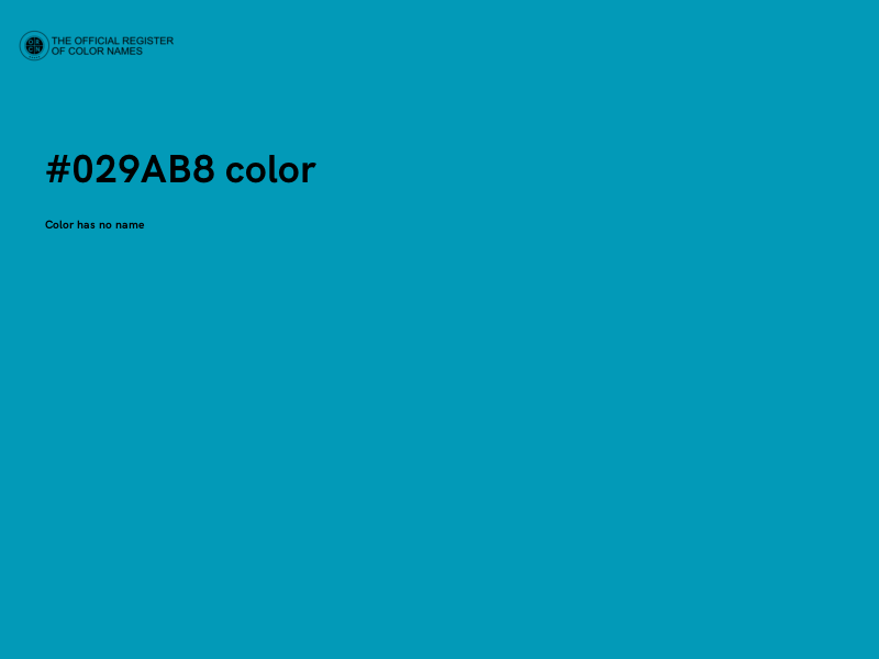 #029AB8 color image
