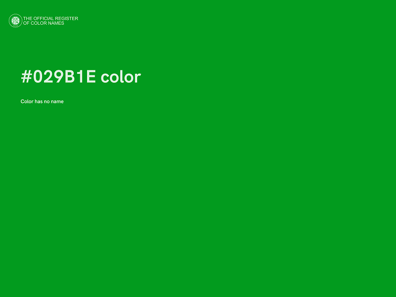 #029B1E color image