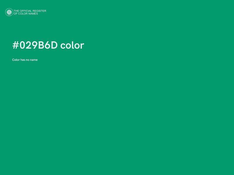#029B6D color image