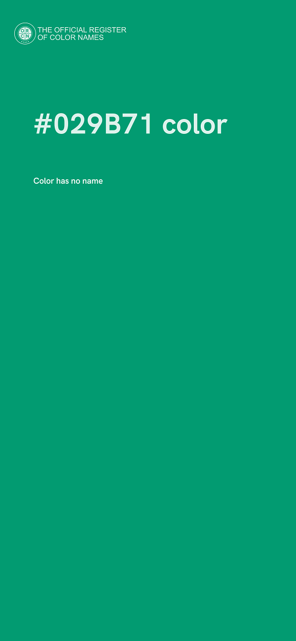 #029B71 color image