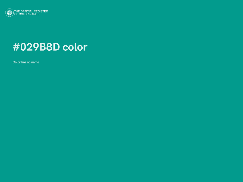 #029B8D color image