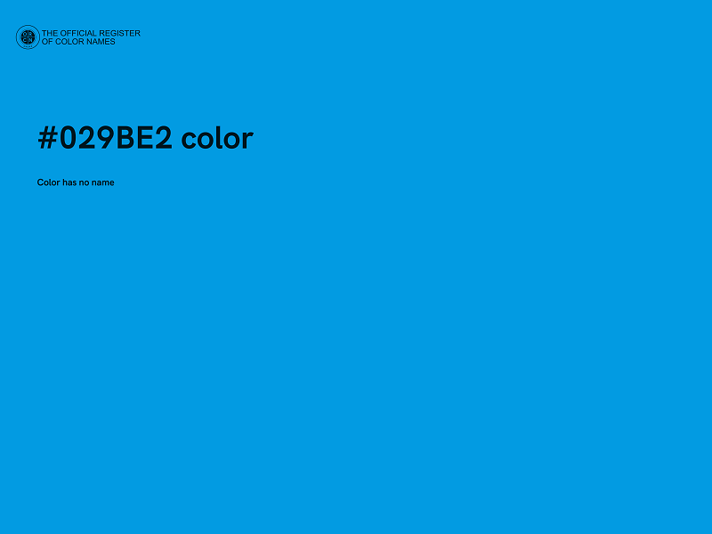 #029BE2 color image