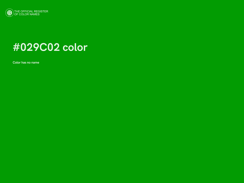 #029C02 color image