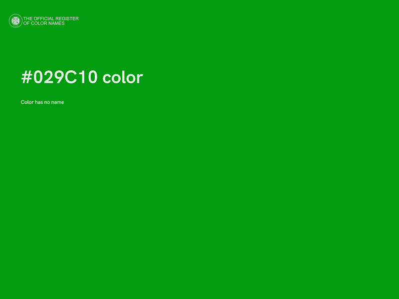 #029C10 color image
