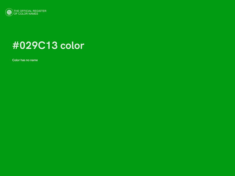 #029C13 color image