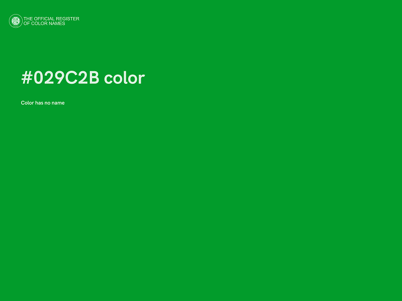 #029C2B color image