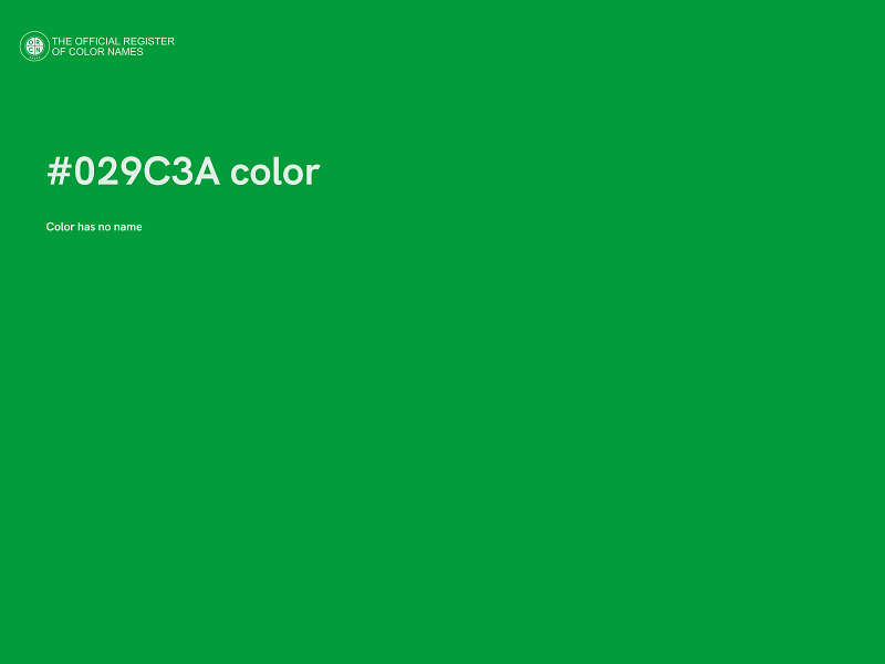 #029C3A color image