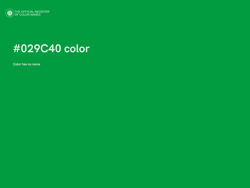#029C40 color image