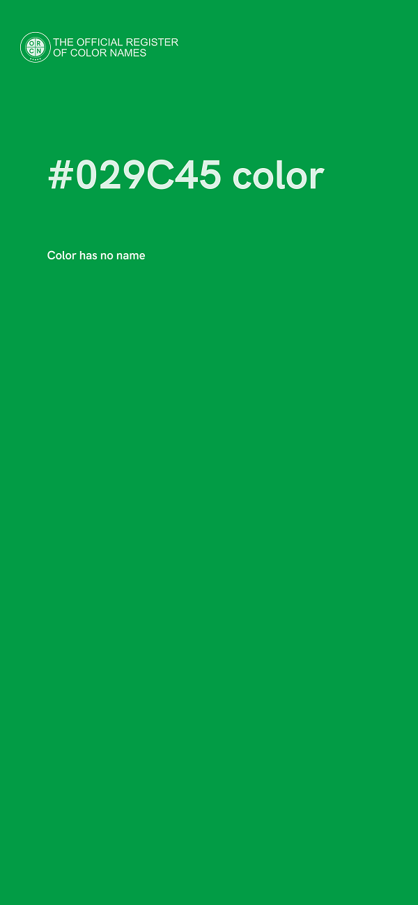 #029C45 color image