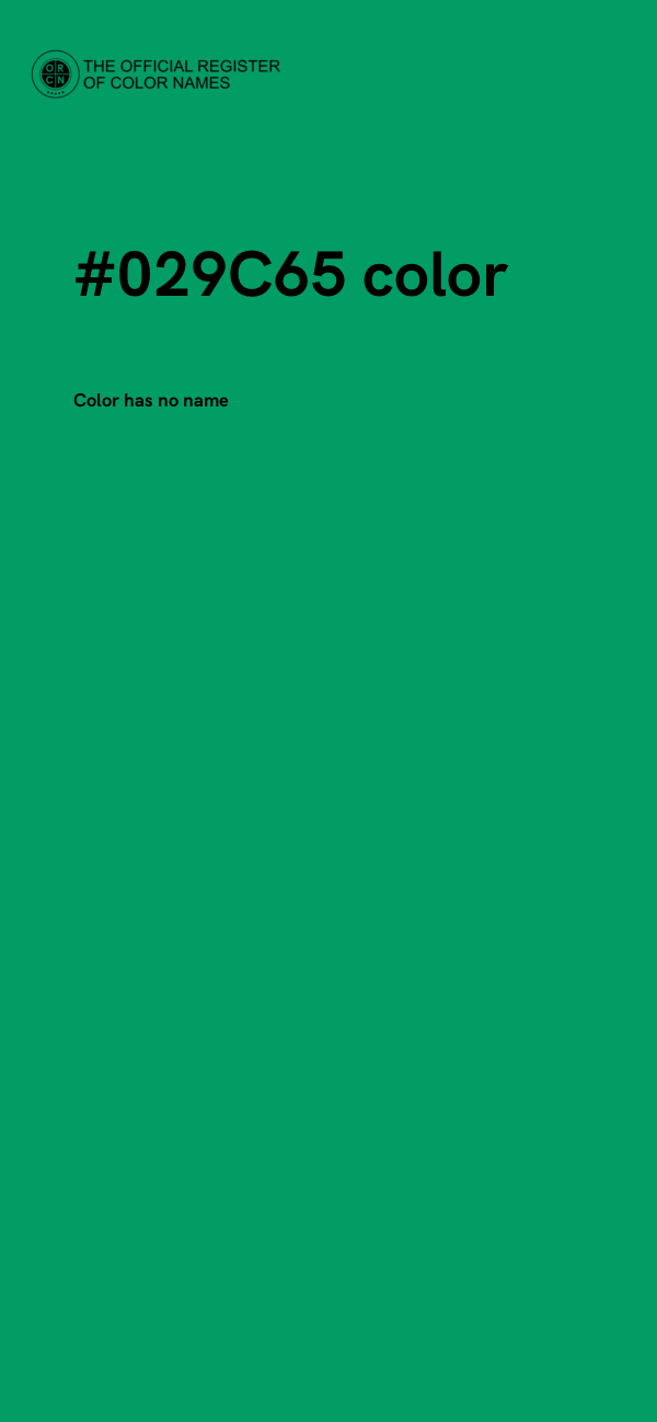 #029C65 color image
