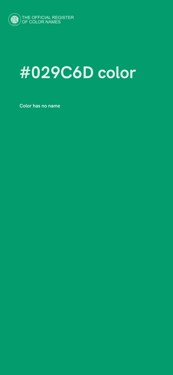 #029C6D color image