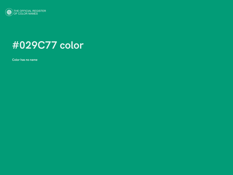 #029C77 color image