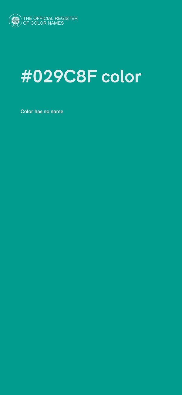 #029C8F color image