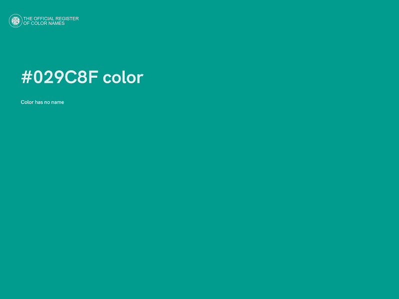 #029C8F color image