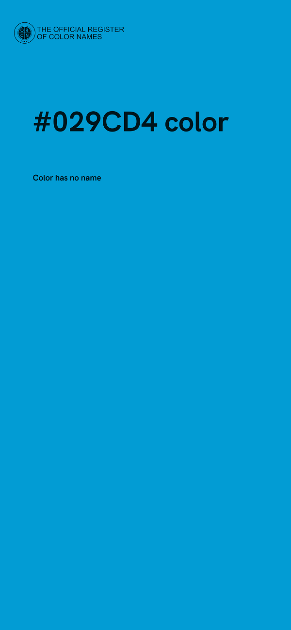 #029CD4 color image
