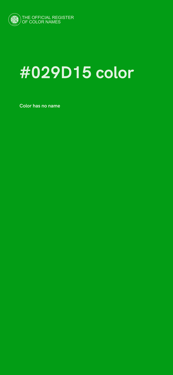 #029D15 color image