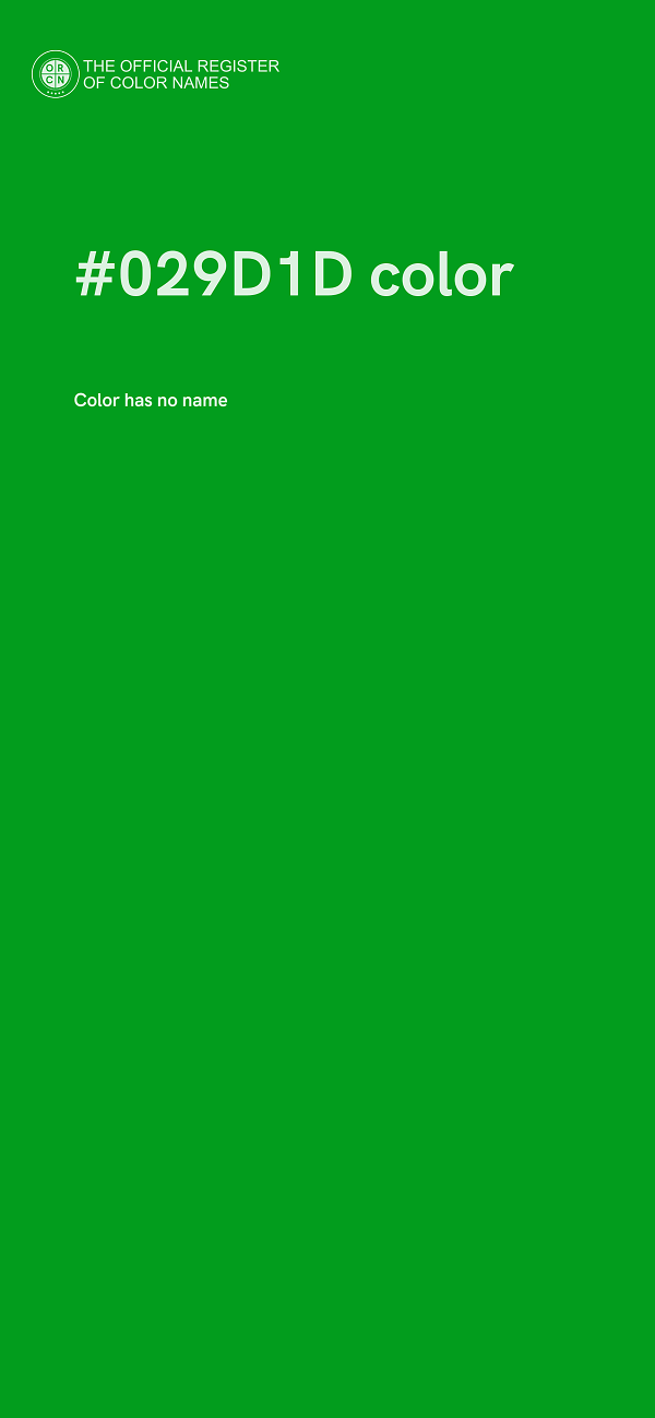 #029D1D color image