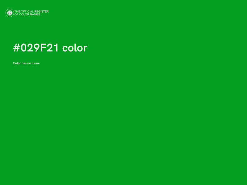 #029F21 color image