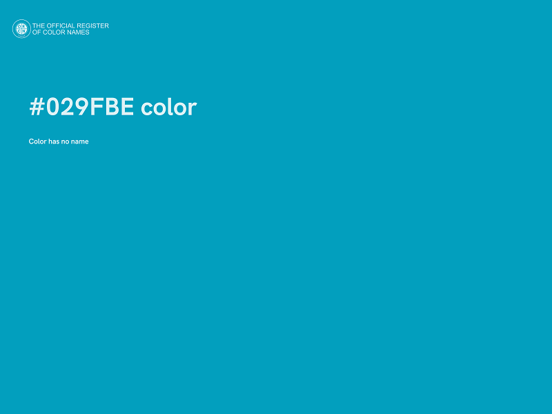 #029FBE color image