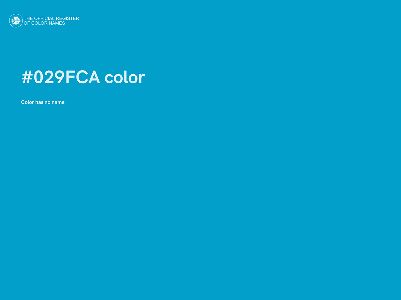 #029FCA color image