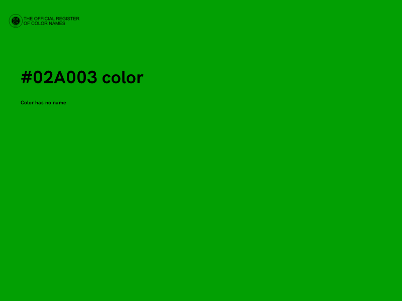 #02A003 color image