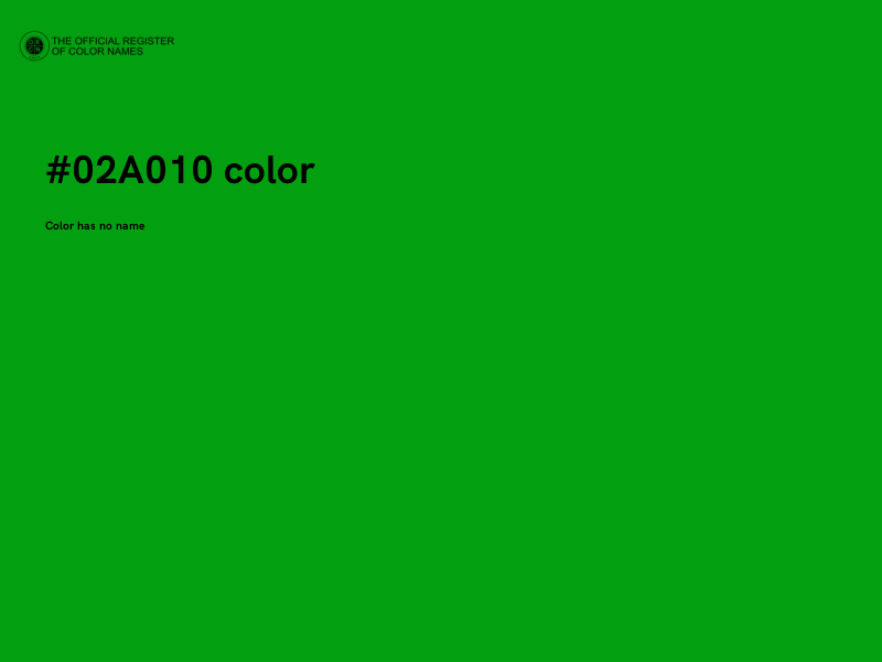 #02A010 color image