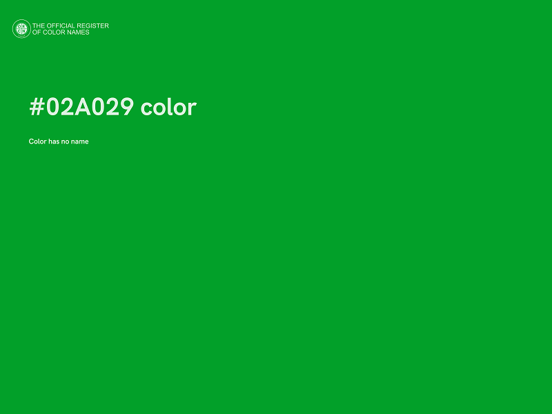 #02A029 color image