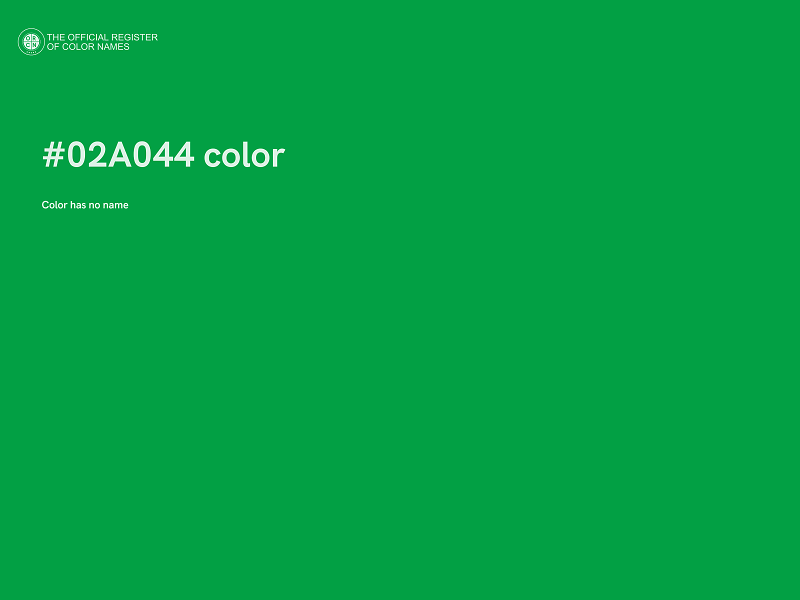 #02A044 color image