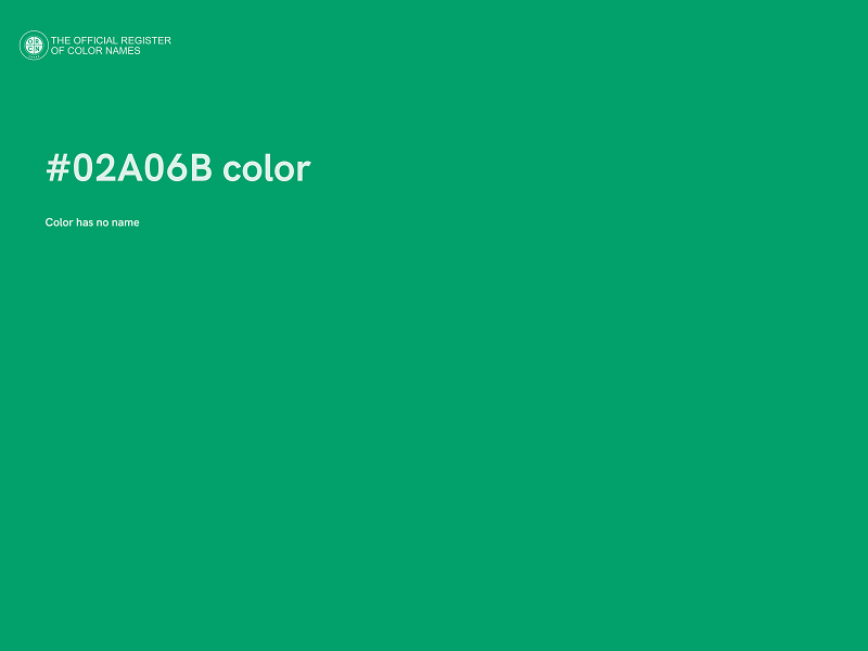 #02A06B color image