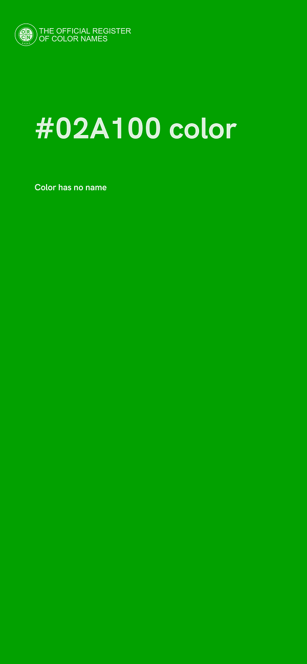 #02A100 color image