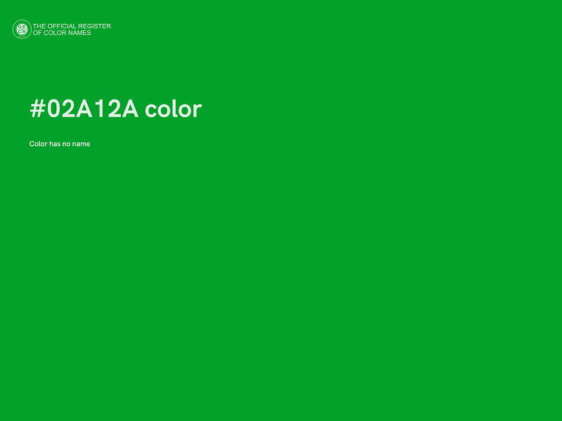 #02A12A color image