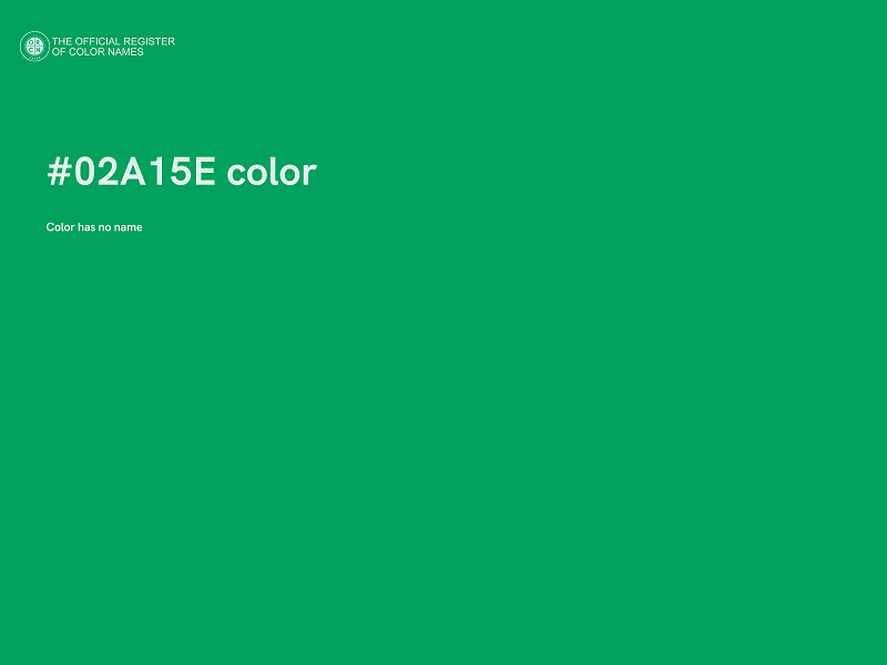 #02A15E color image