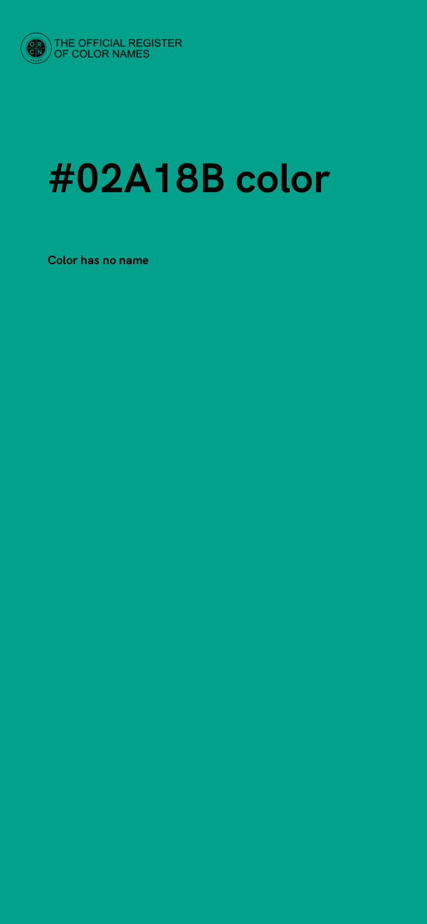 #02A18B color image