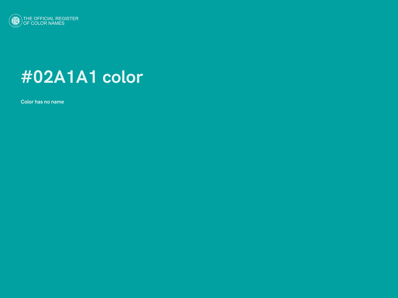 #02A1A1 color image
