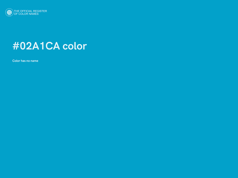 #02A1CA color image