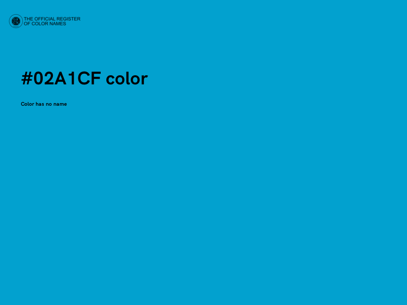 #02A1CF color image