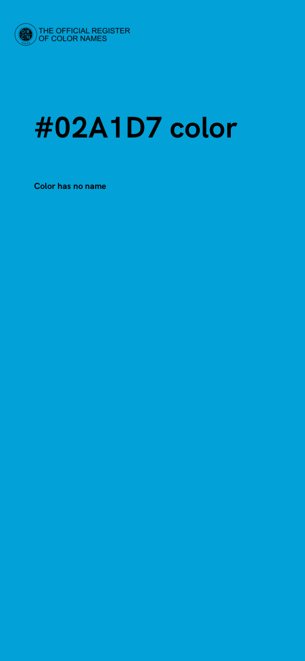 #02A1D7 color image