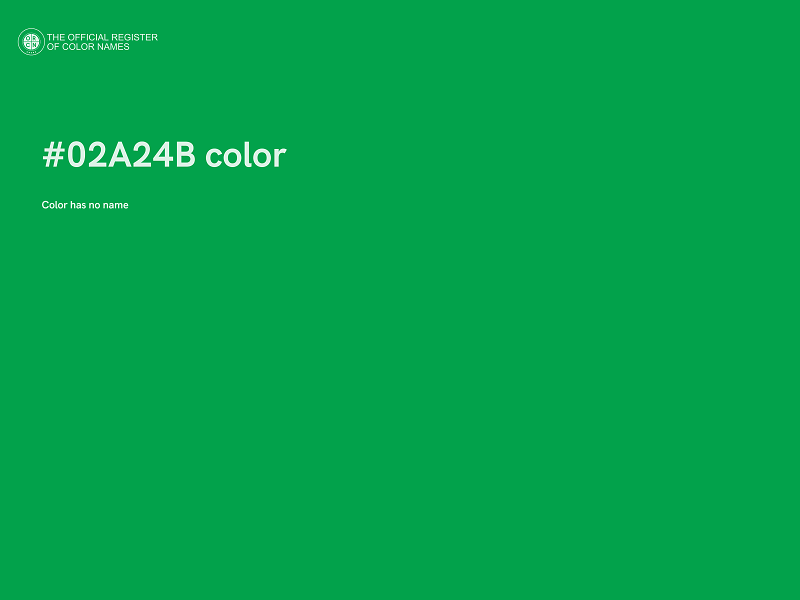#02A24B color image