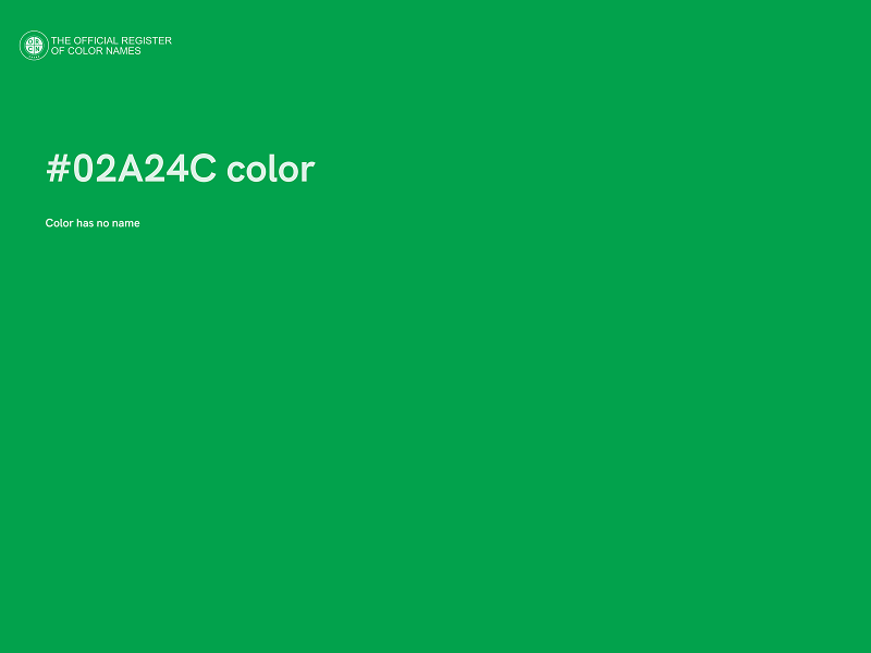 #02A24C color image