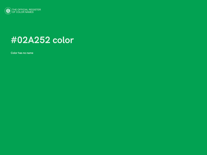 #02A252 color image