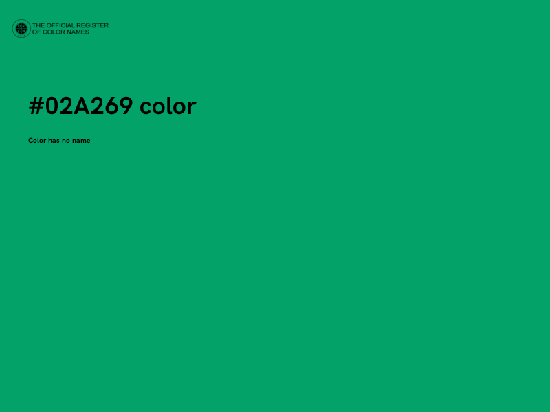 #02A269 color image