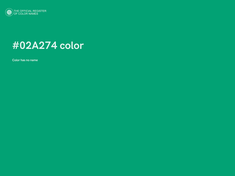 #02A274 color image