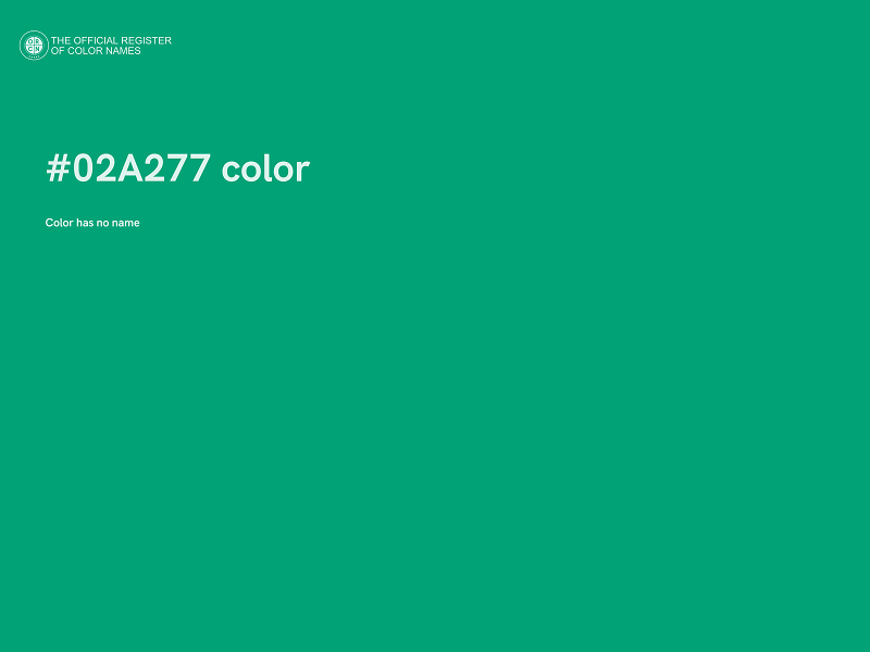 #02A277 color image