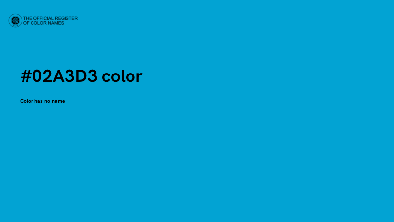 #02A3D3 color image