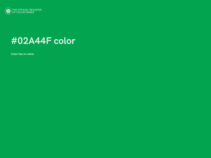 #02A44F color image