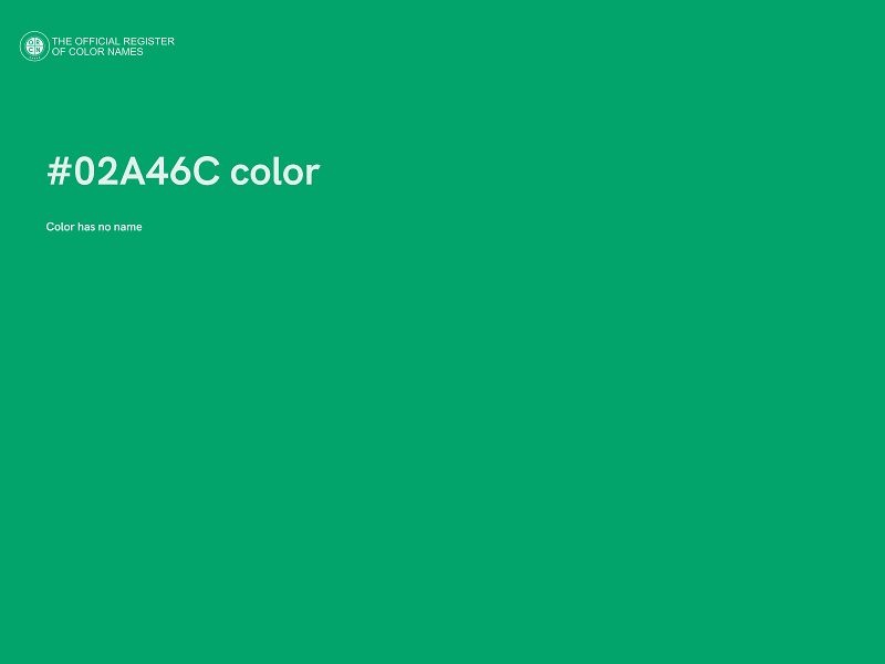 #02A46C color image