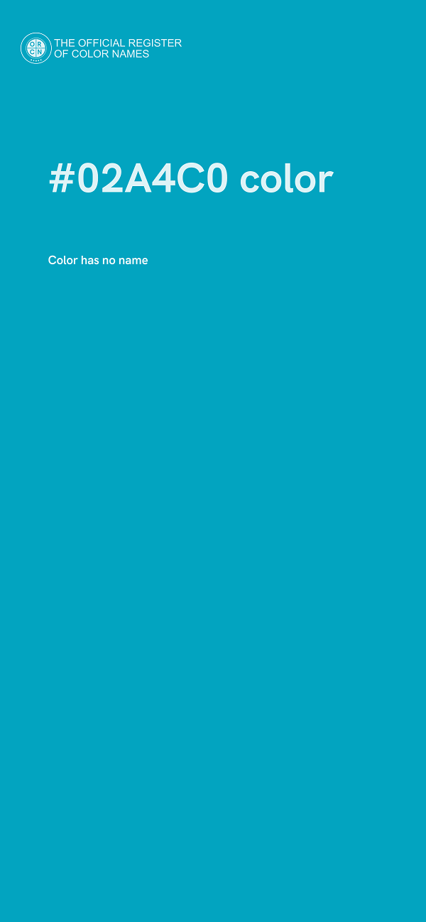 #02A4C0 color image