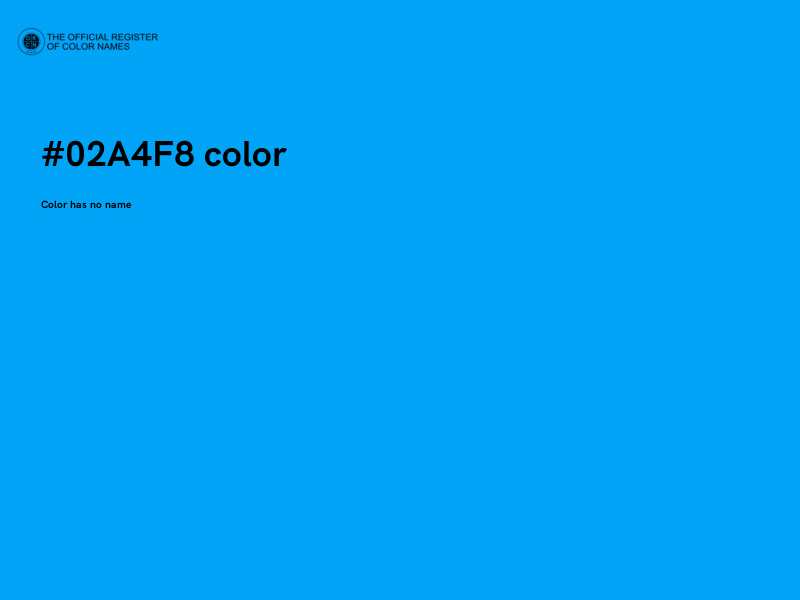 #02A4F8 color image