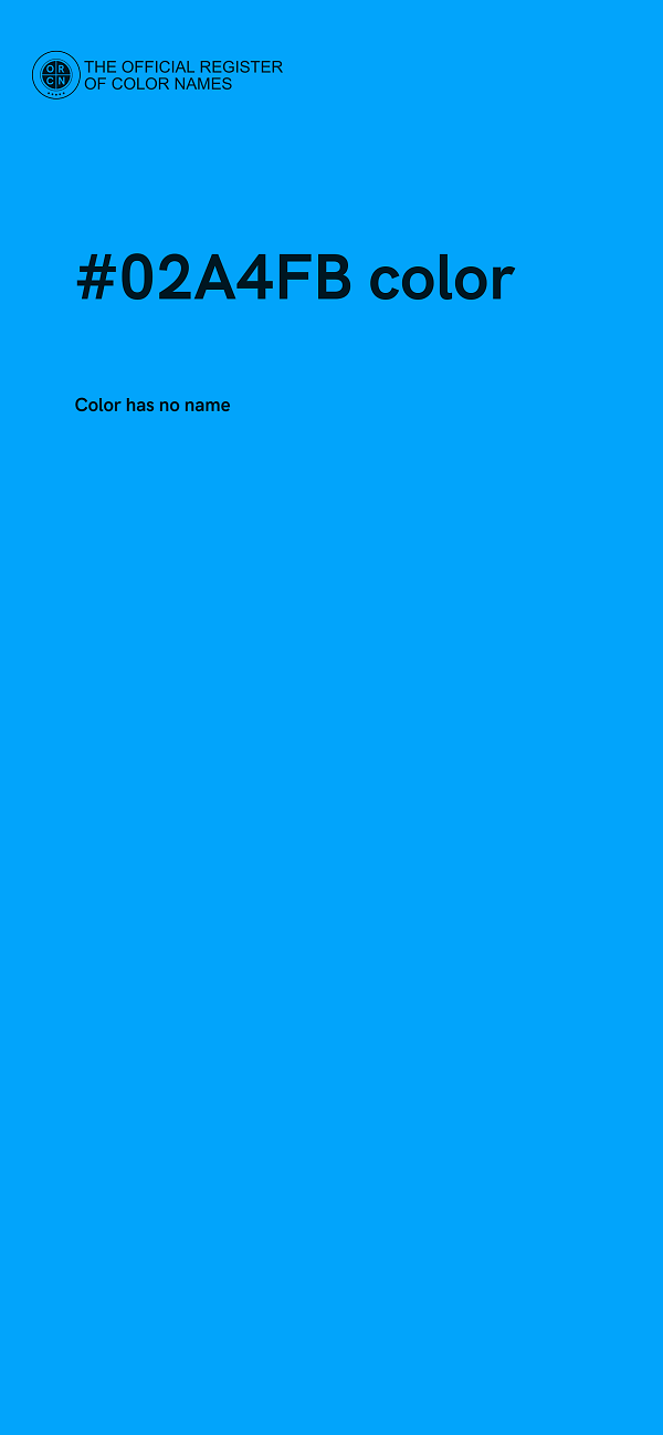 #02A4FB color image