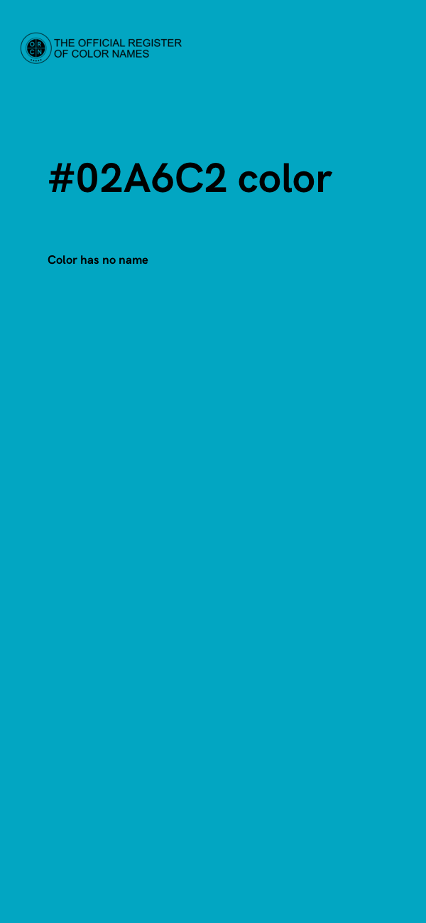 #02A6C2 color image